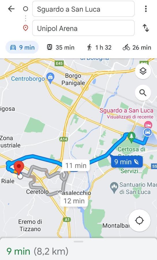 Sguardo A San Luca Apartment Bologna Ngoại thất bức ảnh